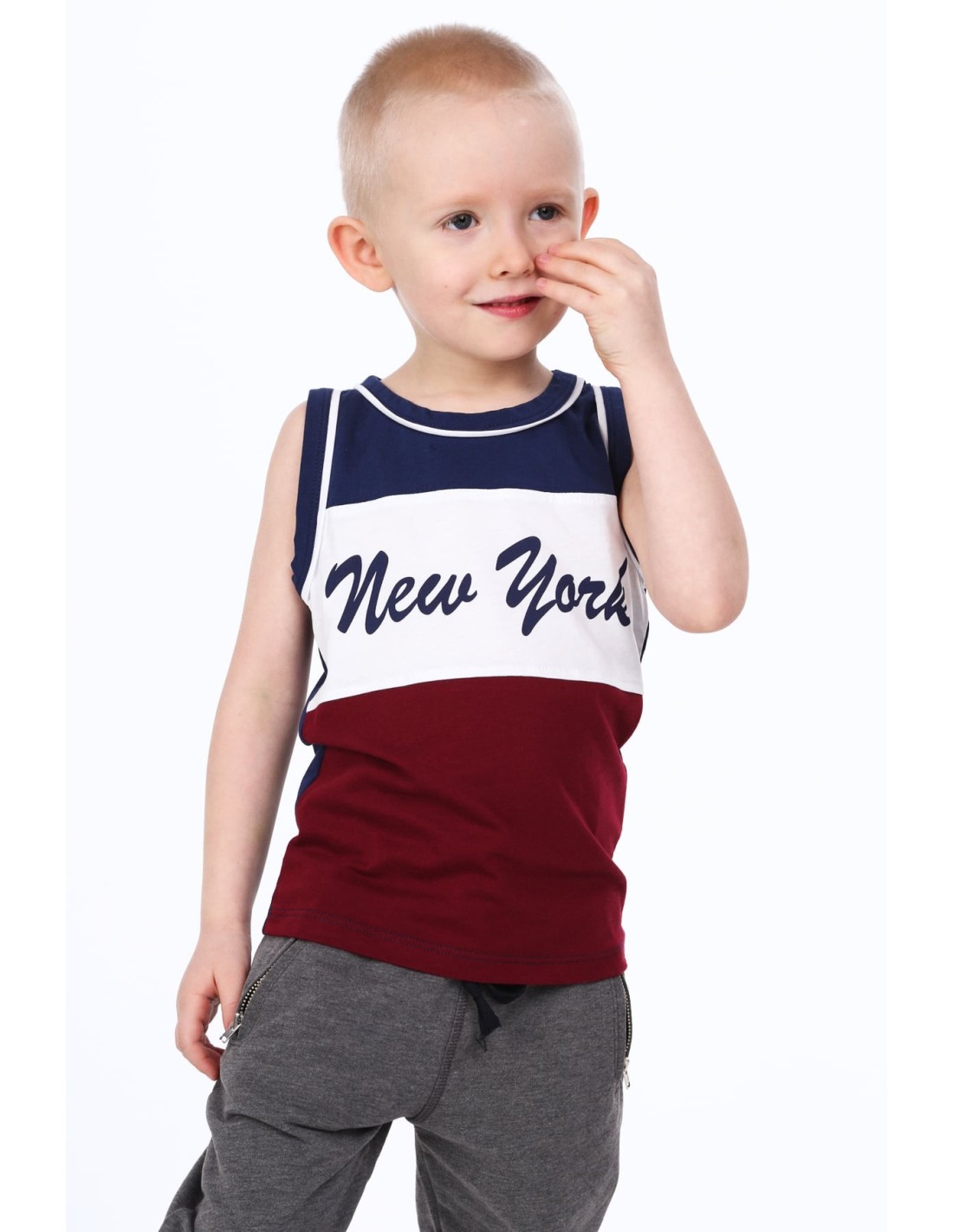 Navy blue boys\' T-shirt NDZ4442 - Online store - Boutique